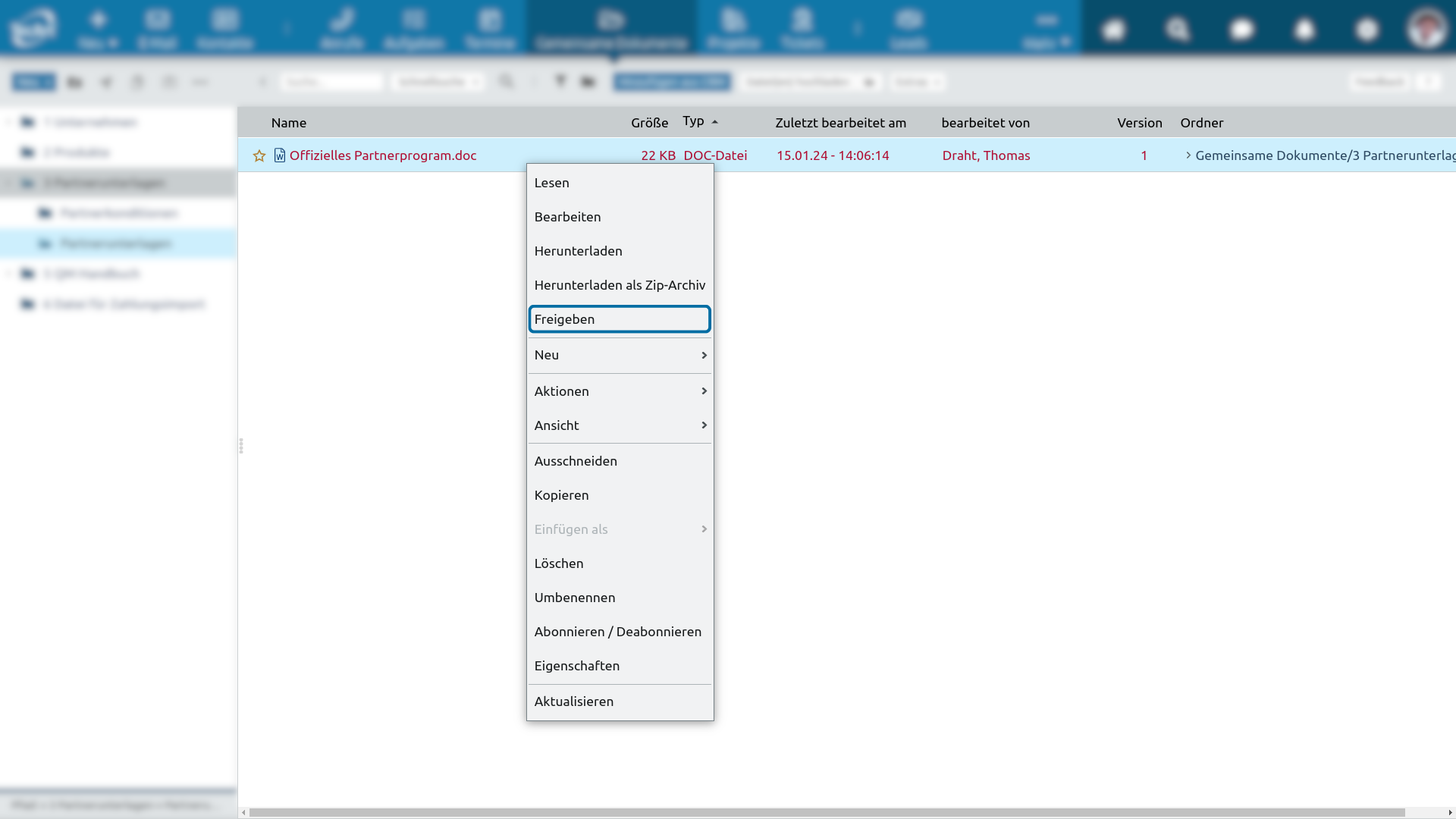 Dokumente bearbeiten